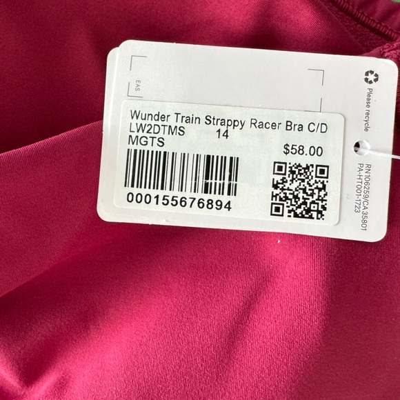 Lululemon Wunder Train Strappy Racer Bra *Light Support, C/D Cup
Magenta Smoke - Picture 7 of 10